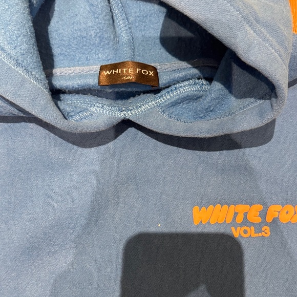 White Fox Blue Hoodie - Picture 2 of 3